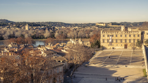 Le Rhône entre Avignon et Villeneuve-lès-Avignon