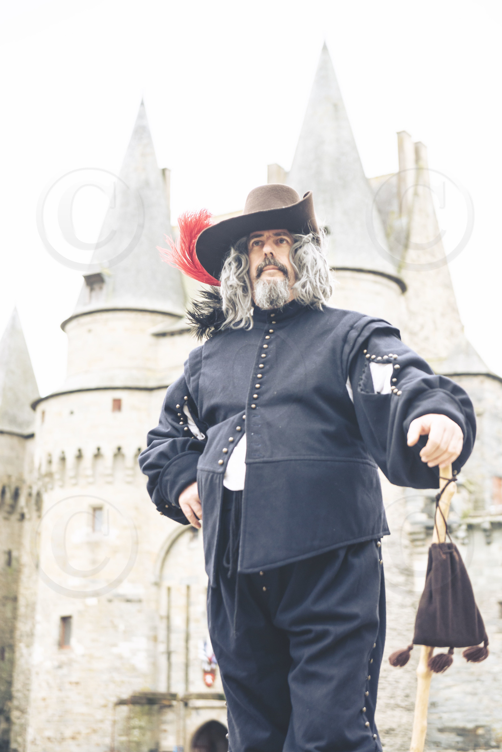 1628 - portrait au devant du château de Vitré