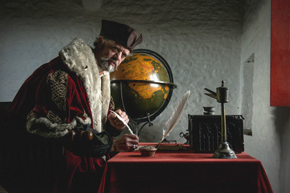 1545 - Jacques Cartier en son manoir de Limoëlou