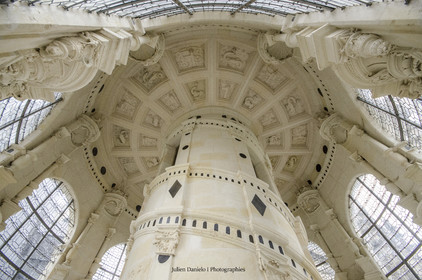 Le sommet de l'escalier de Chambord